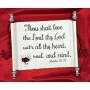 8 1/2 x 11 Thou Shalt LOVE Scroll Plaque